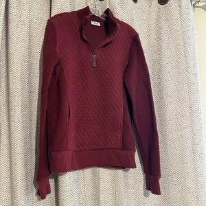 Amalli Talli Quilted Quarter Zip Sweatshirt